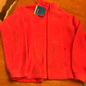 Columbia pink fleece jacket NWT SZ 18/20 very nice
